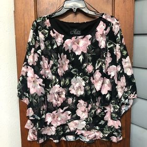 Pink & Black Alex Evenings Blouse XL